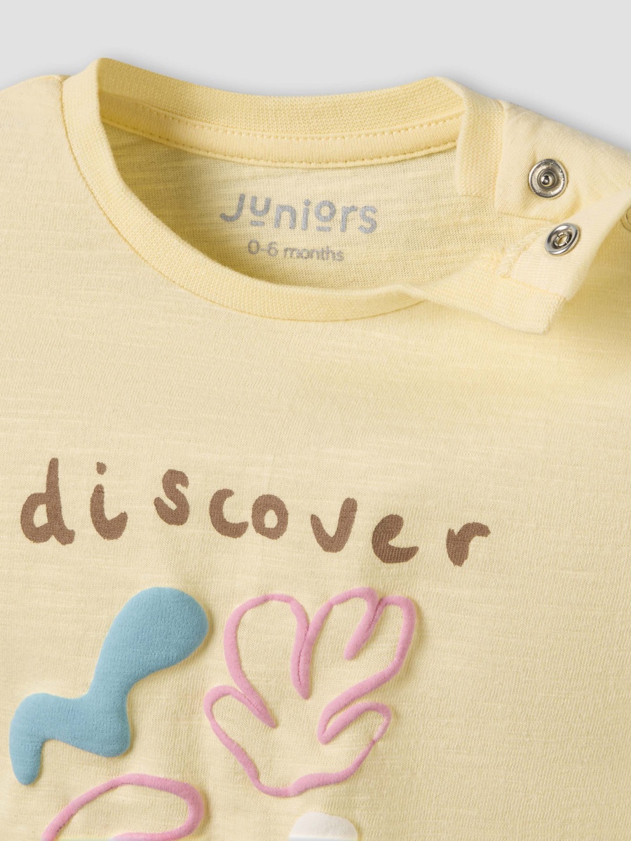 Cotton Round Neck Short Sleeves Pyjama Set with Stripes