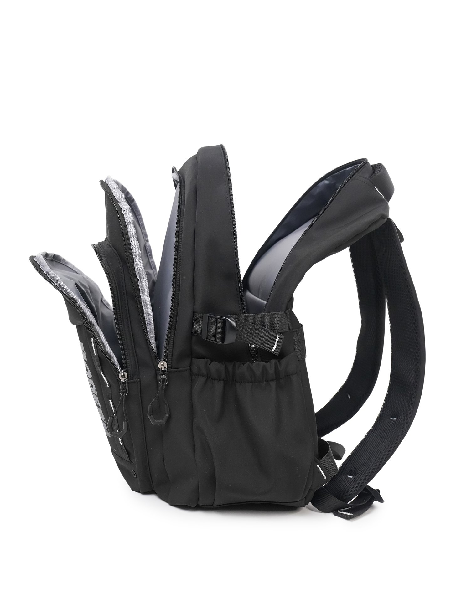 Durable Black Nylon Backpack