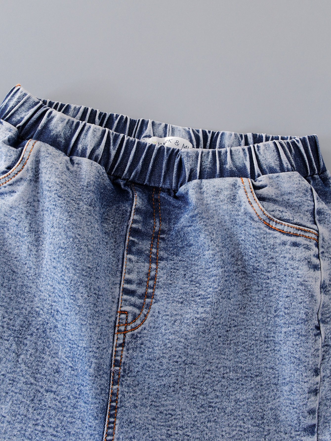 Girls Flare Jeans with Pom-Pom Hem