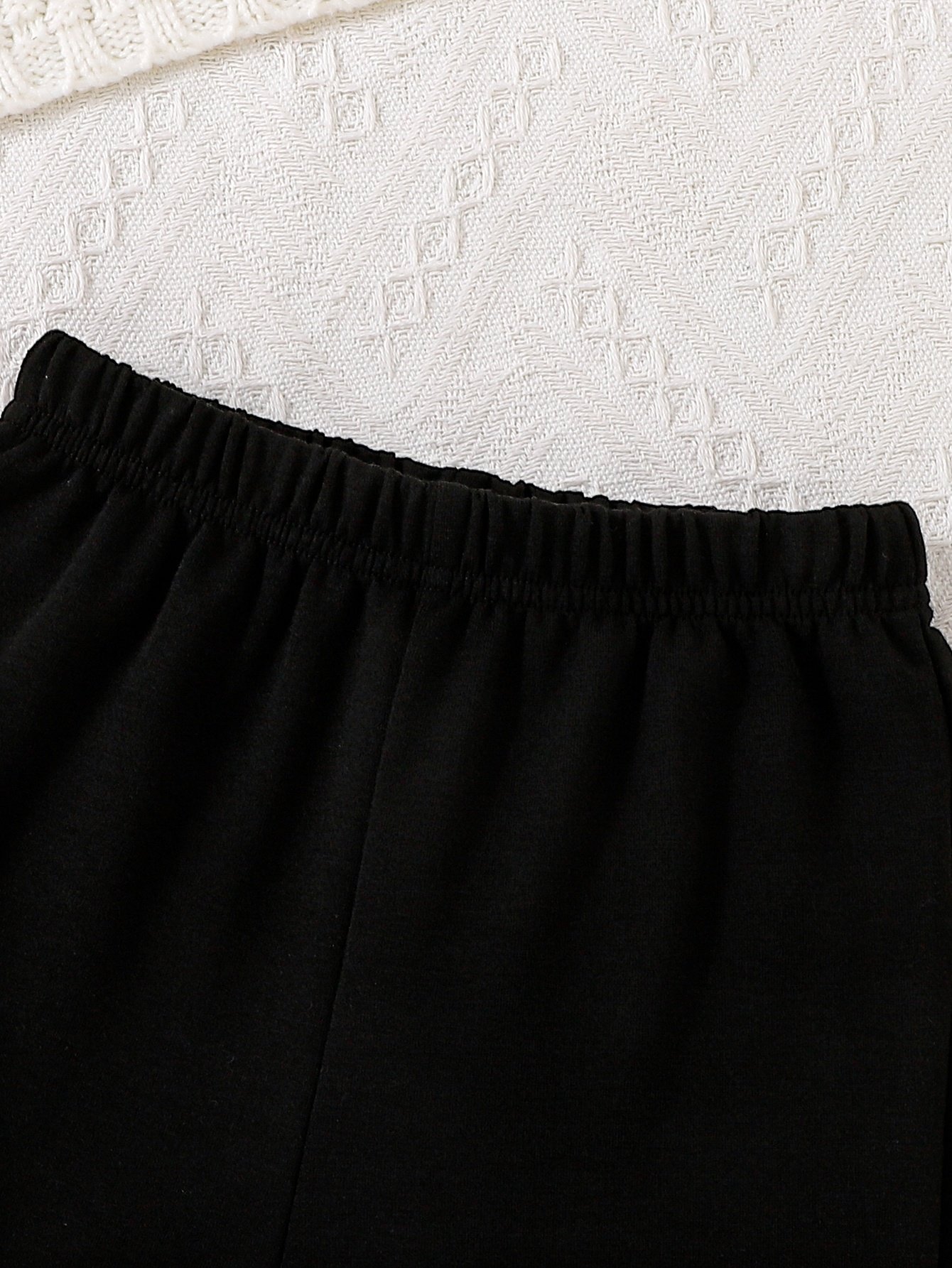White Graphic Top and Trousers Set