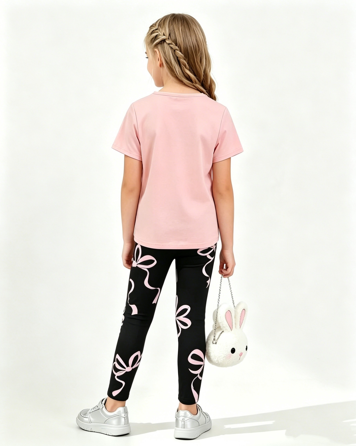 Pink Printed Top and Trousers Set