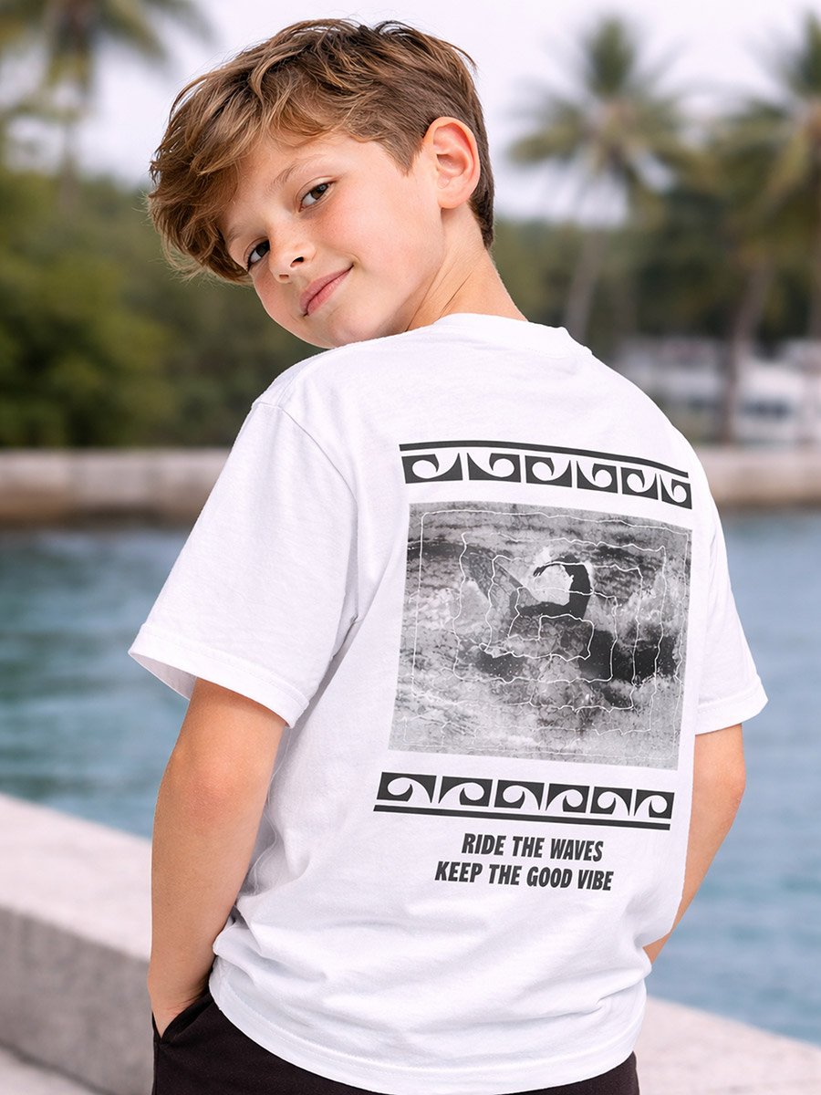 Teen Boys Text Print Relaxed T-Shirt and Shorts Set