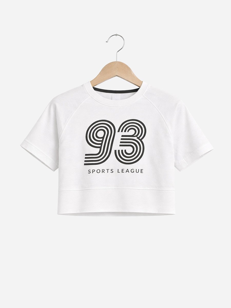 Teen Girls Printed Boxy T-Shirt and Pants Set