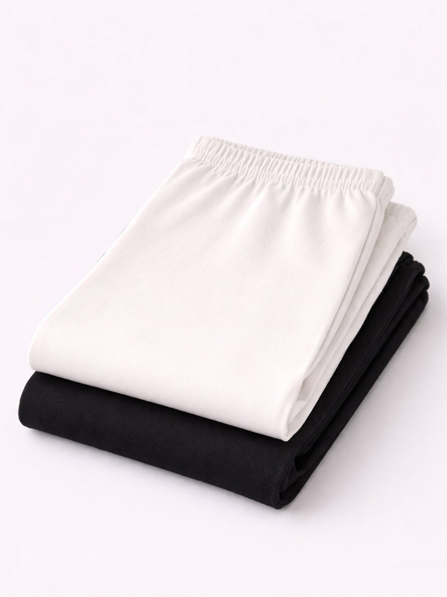 Pack of 2 - Girls Solid Leggings