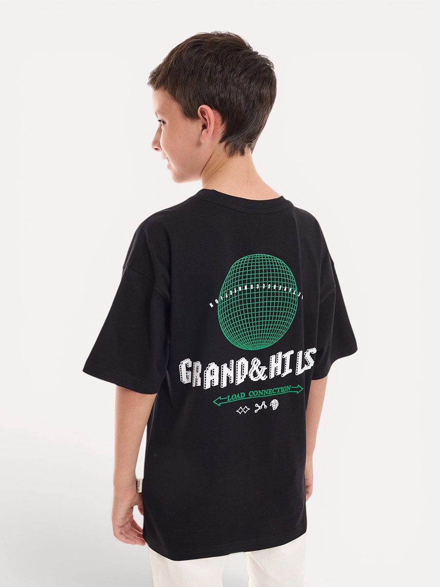 Boys Round Neck Oversized T-Shirt
