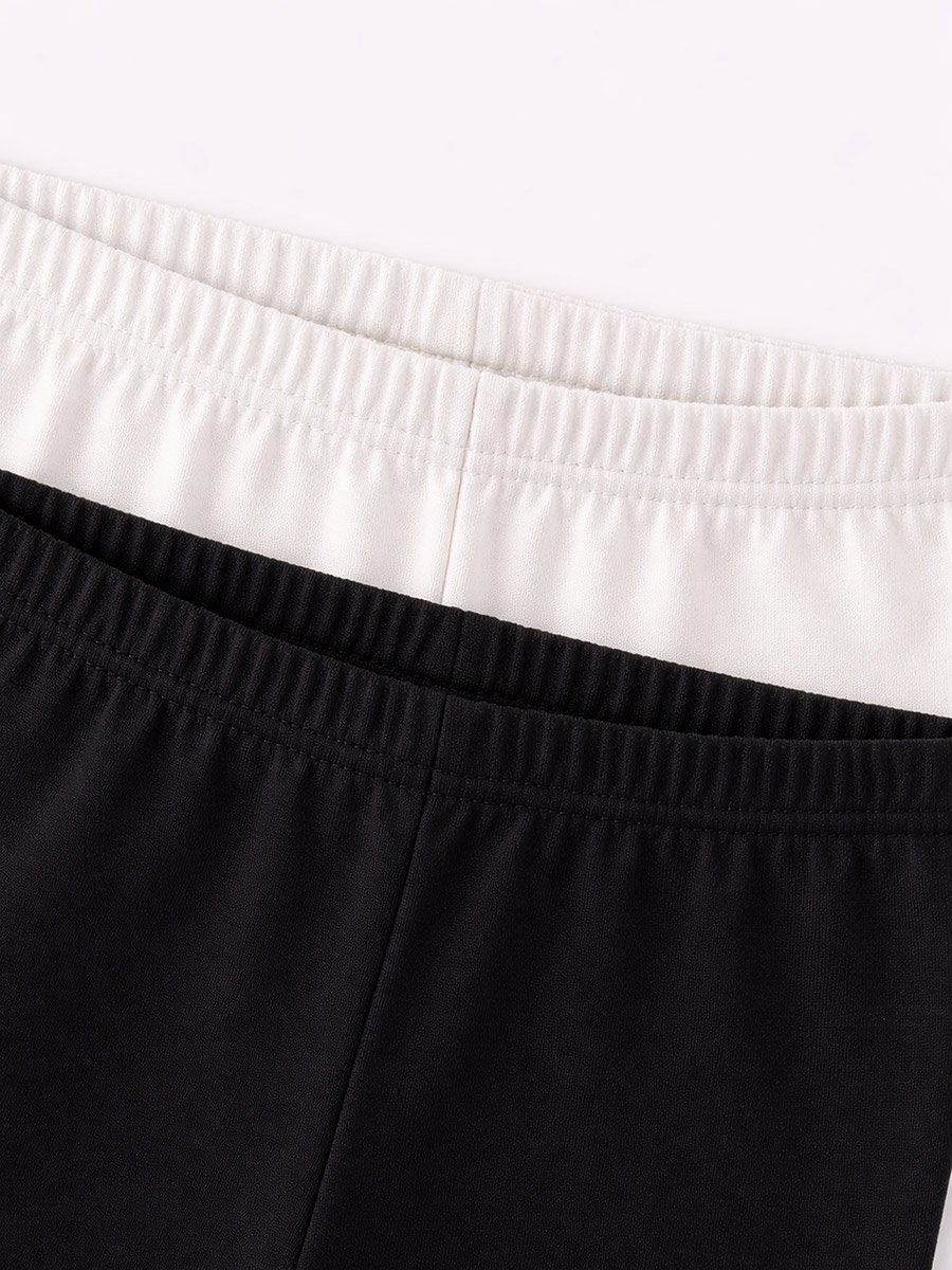 Pack of 2 - Girls Basic Stretch Capri Leggings