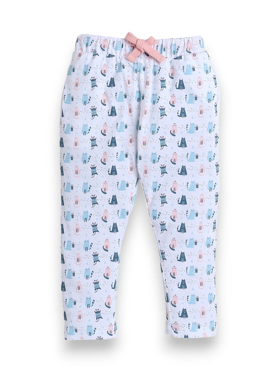 Girls All-Over Print T-Shirt and Pyjama Set