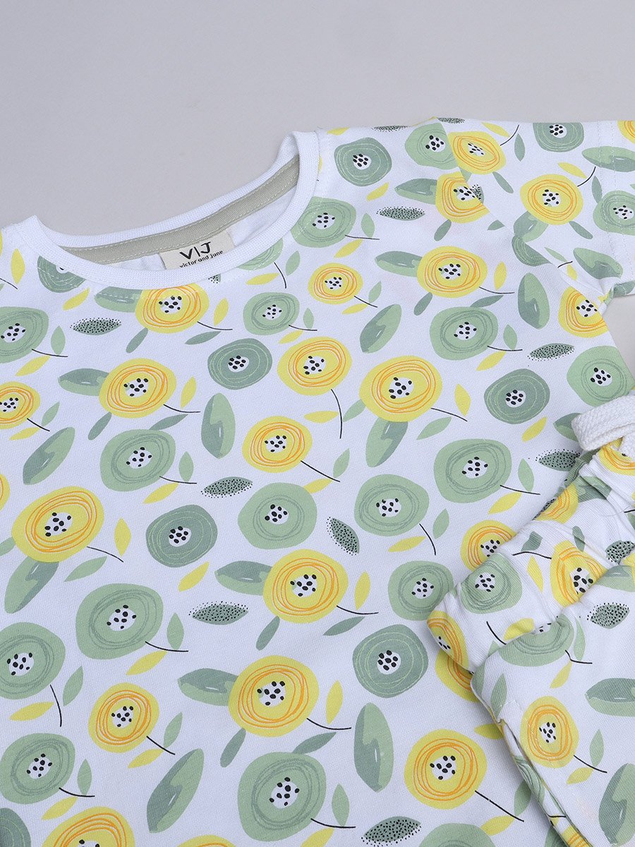 Girls All-Over Print T-Shirt and Shorts Set