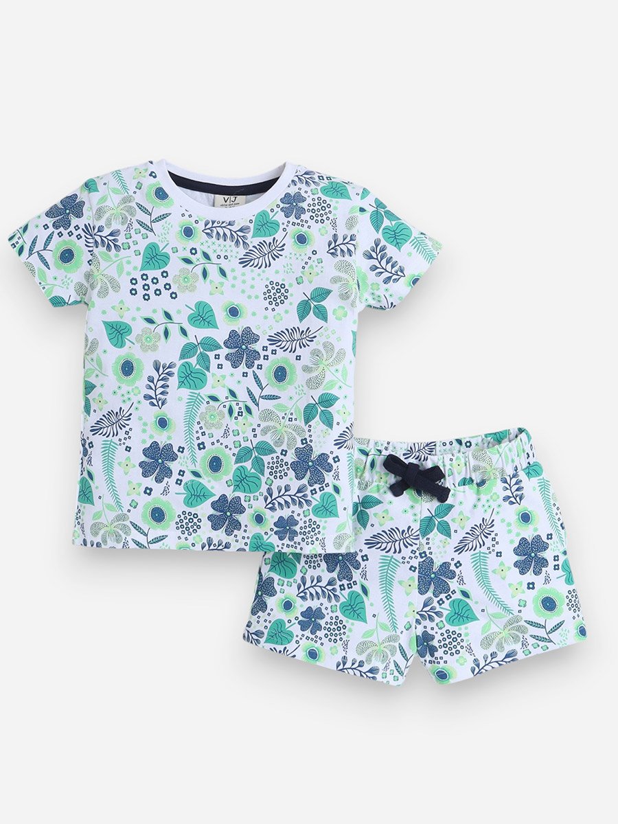 Girls All-Over Print T-Shirt and Shorts Set