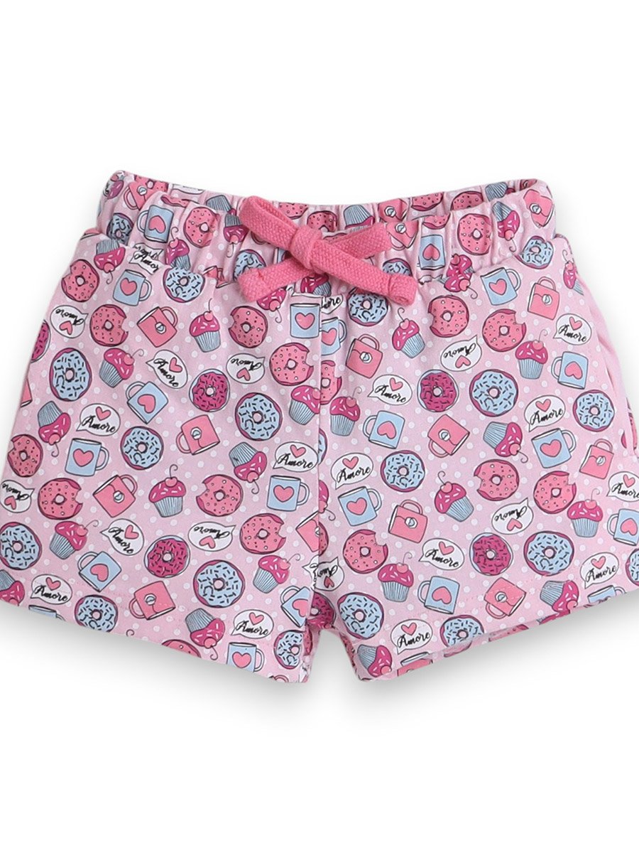 Girls Text Print T-Shirt and Shorts Set