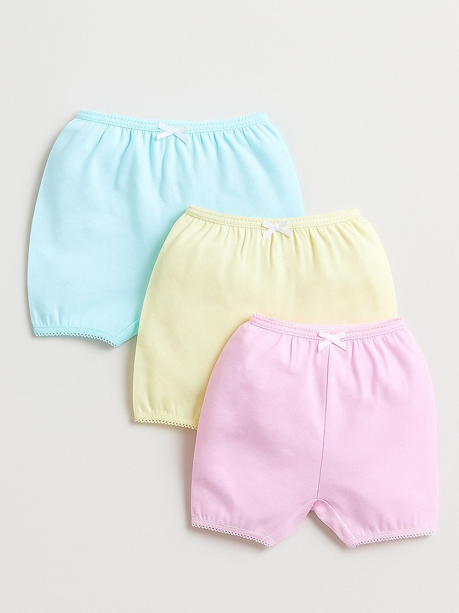 Pack of 3 - Girls Cotton Bloomers
