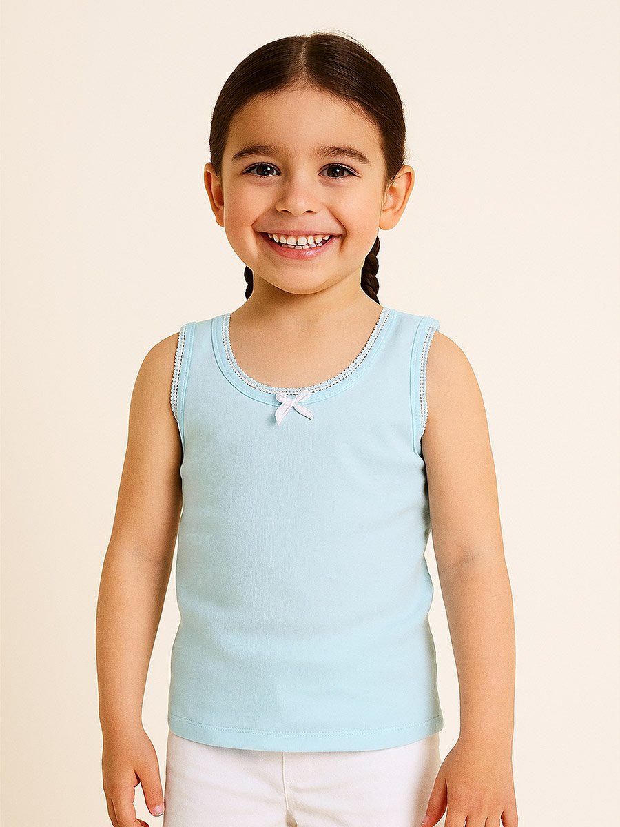 Pack of 3 - Girls Cotton Vests