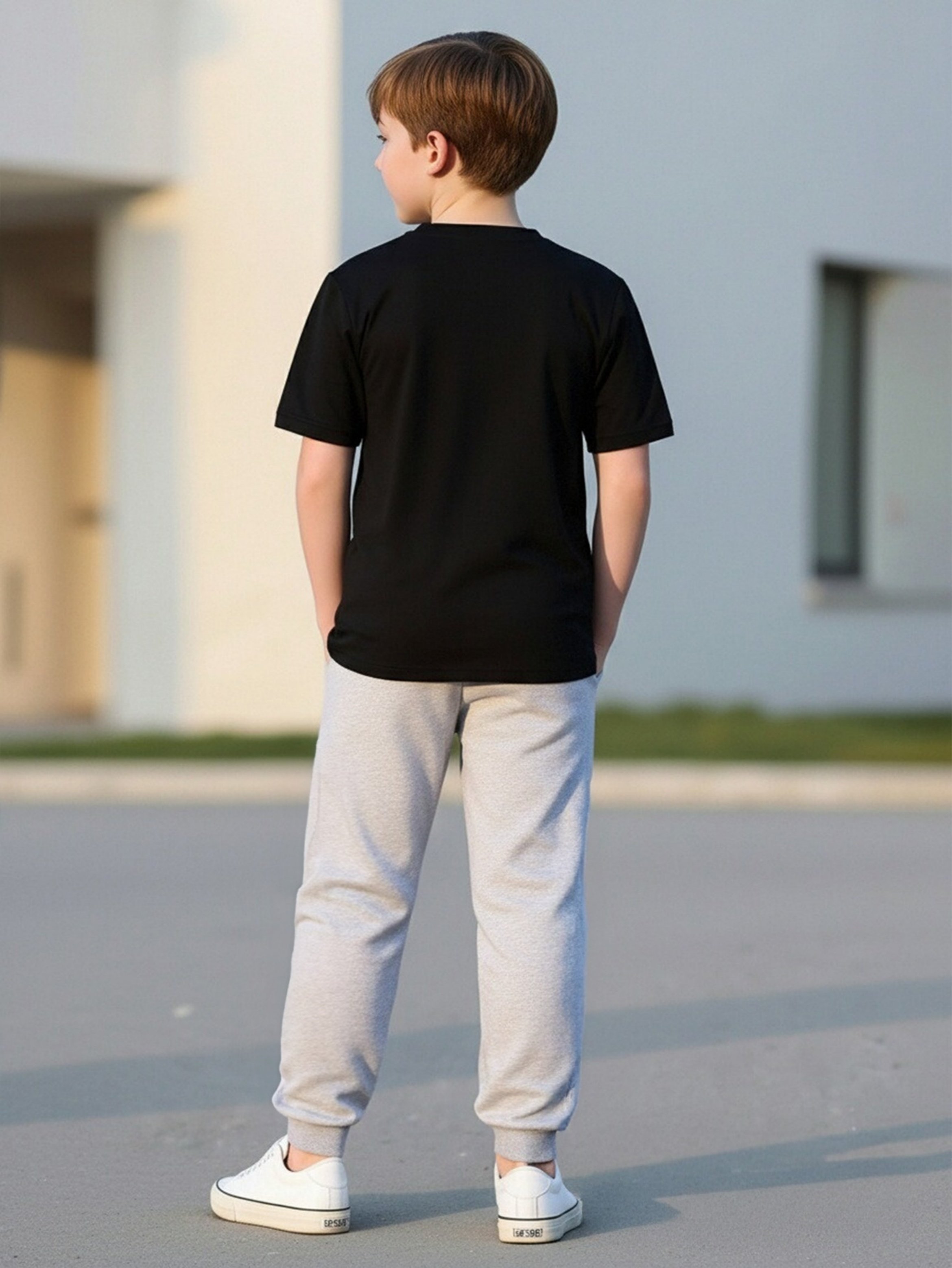 Boys King Printed T-Shirt and Joggers Set