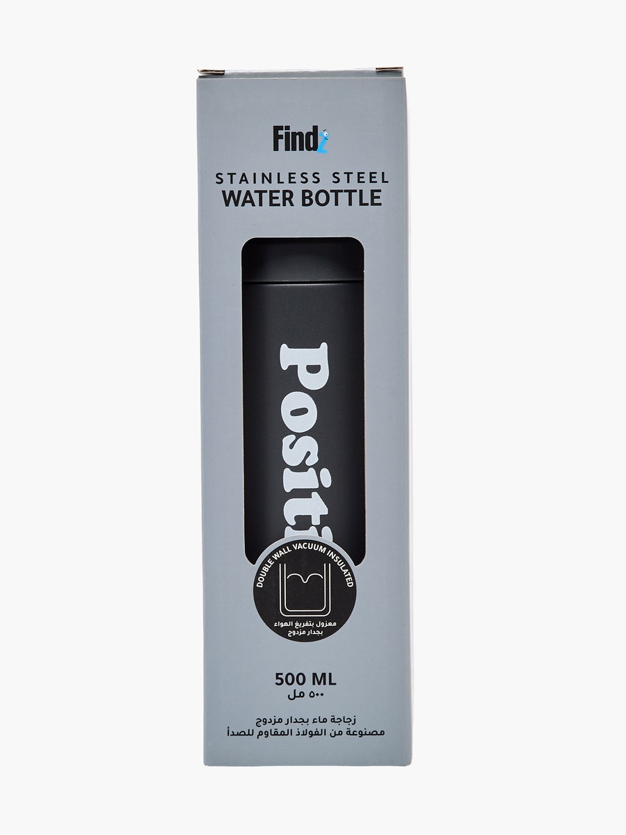 Double Wall Stainless Steel Vacuum Water Bottle - 500 ml