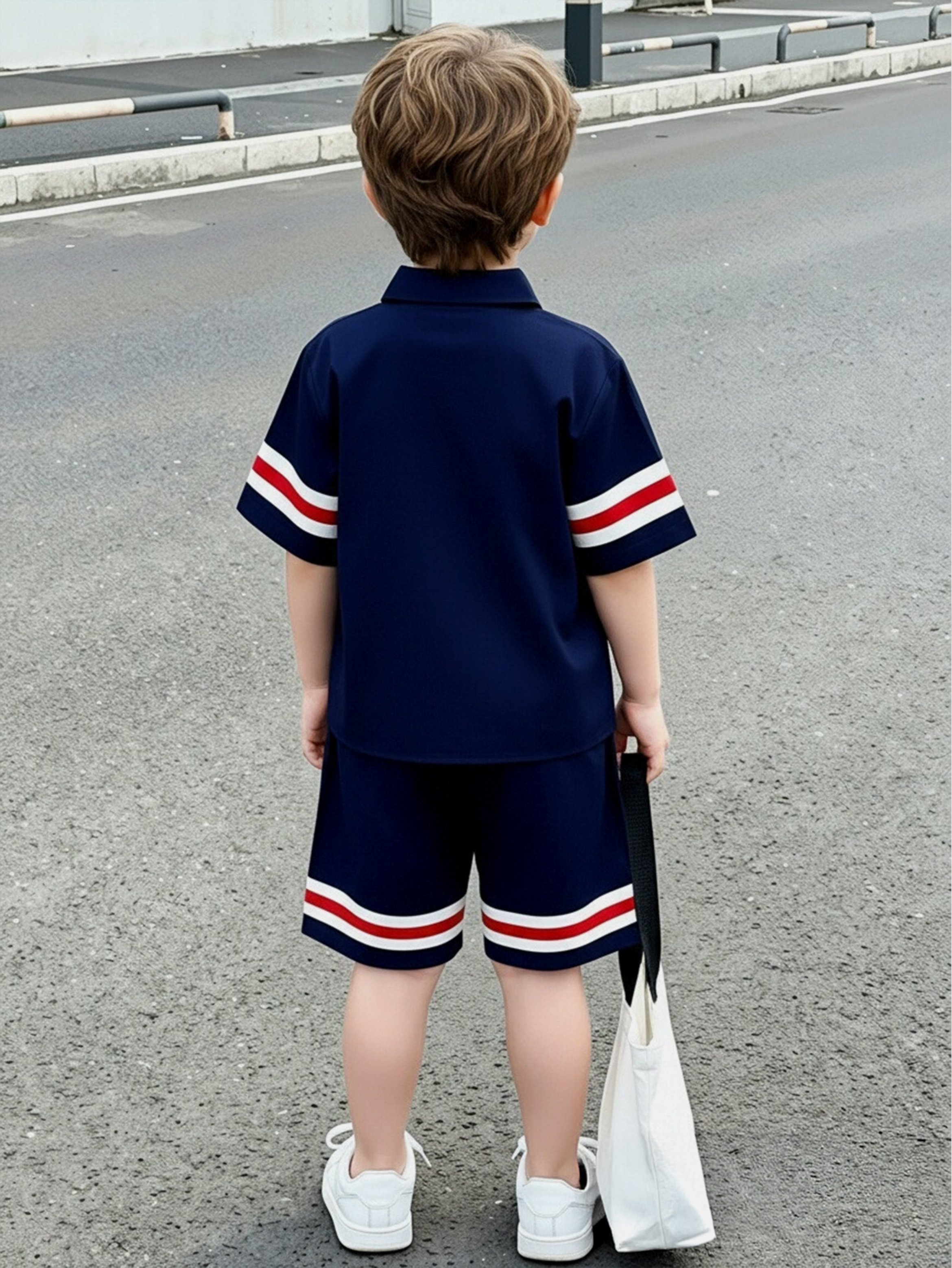 Boys Nautical Style Shirt and Shorts Set
