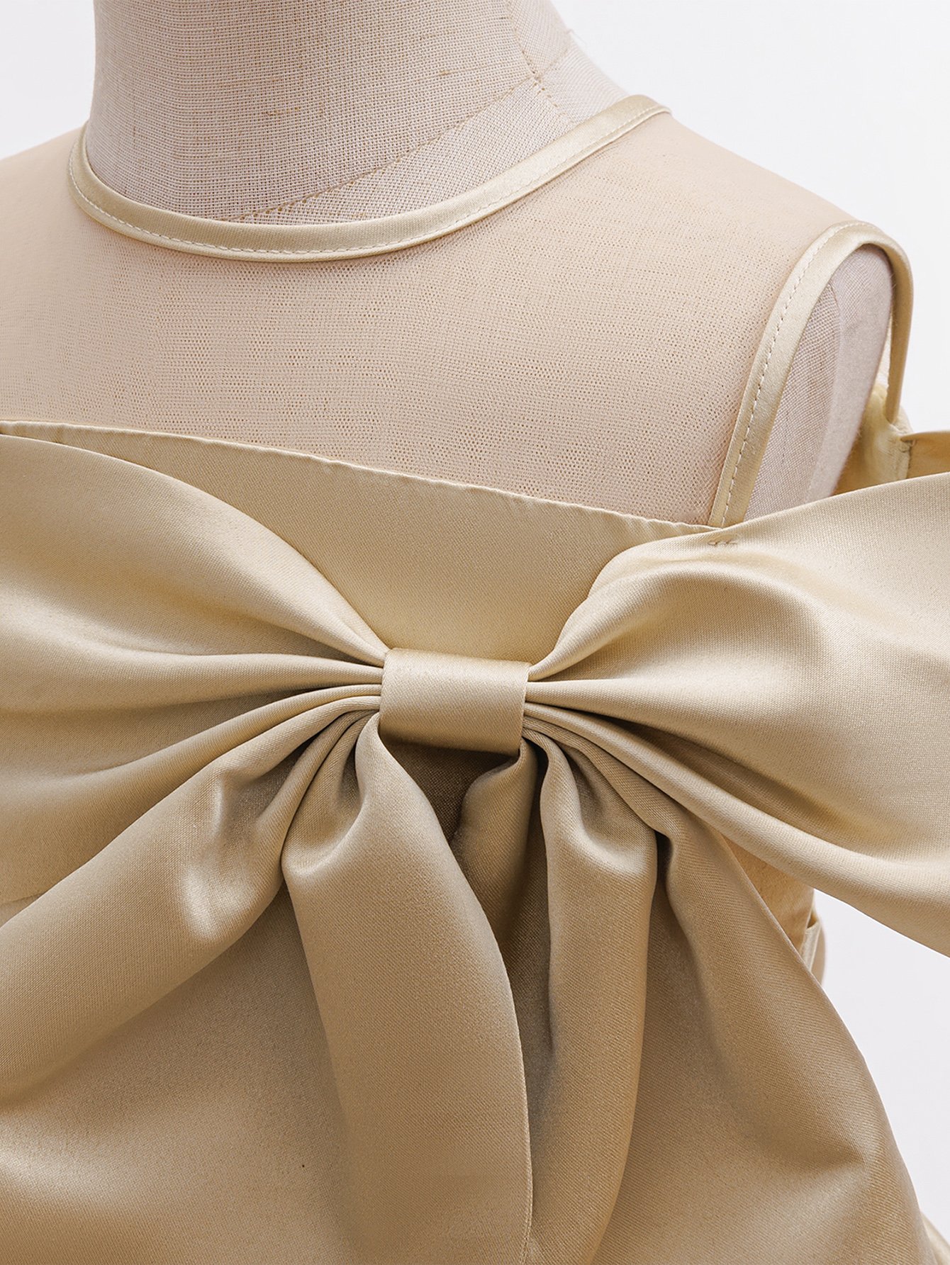 Girls Bow Detail Party Dress