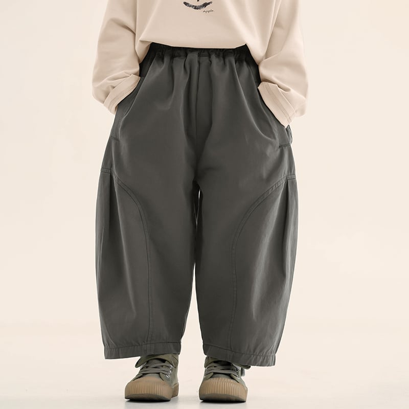 Grey Relaxed Fit Knitted Trousers