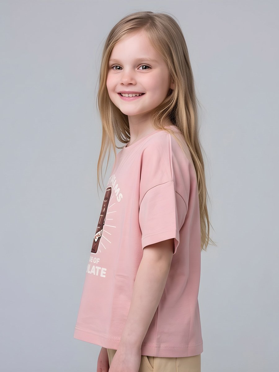 Girls Oversized Graphic T-Shirt