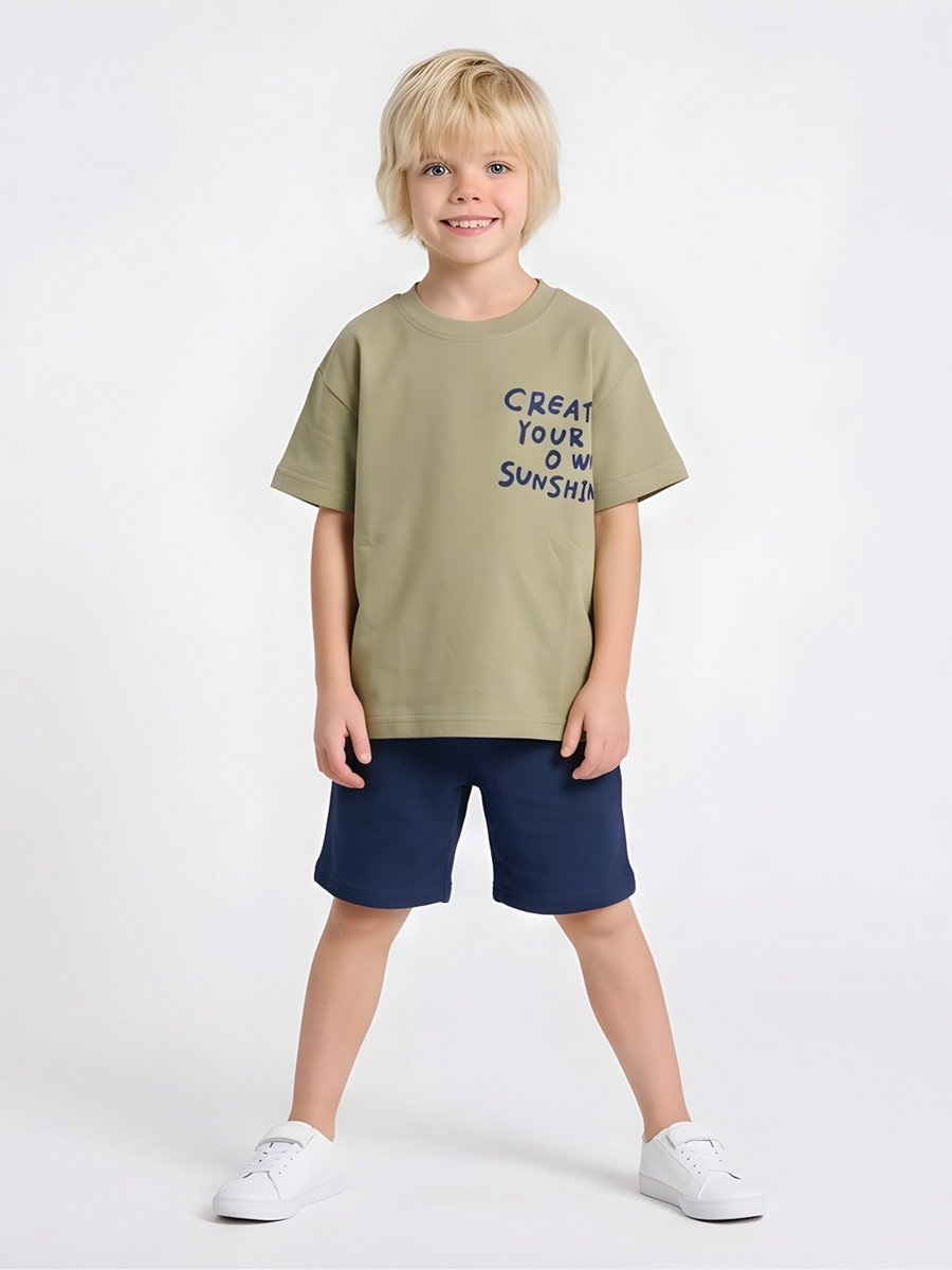 Boys Printed Oversized T-Shirt