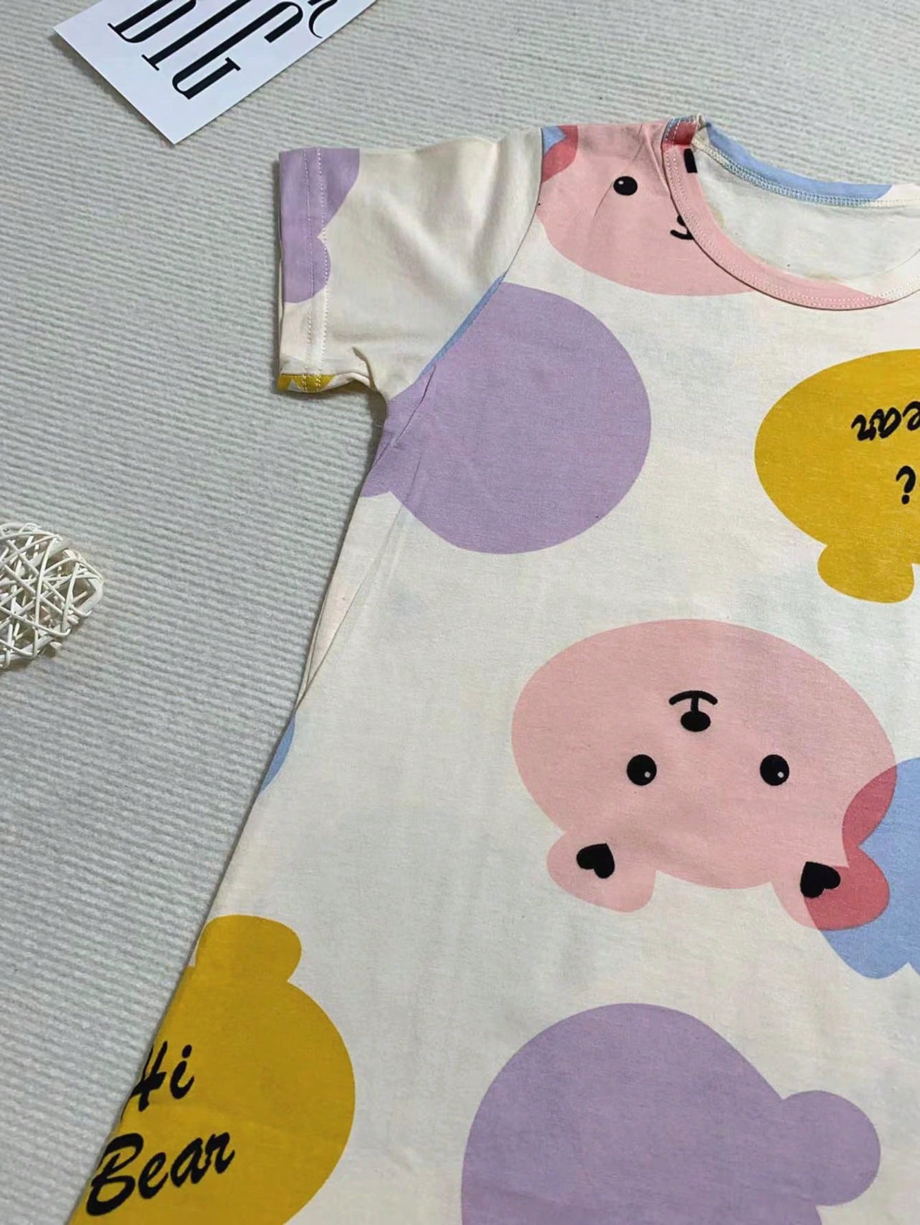 Girls Graphic Short Sleeve Nightdress