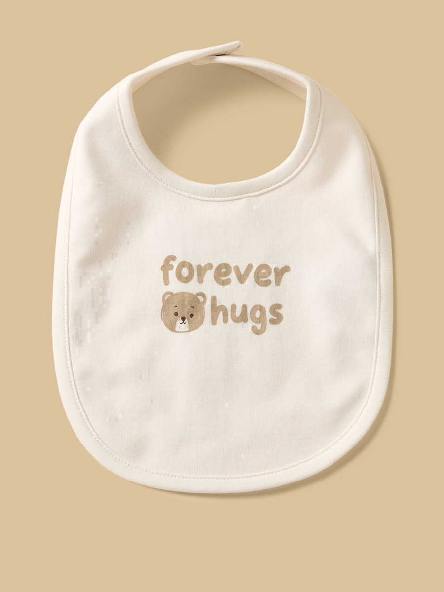 Pack of 3 - Bear Print Cotton Bib
