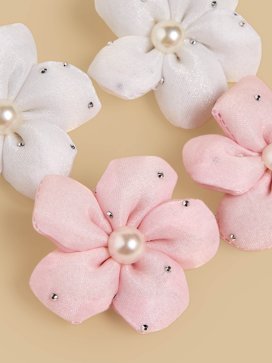 Pack of 4 - Floral Embellished Hair Clip