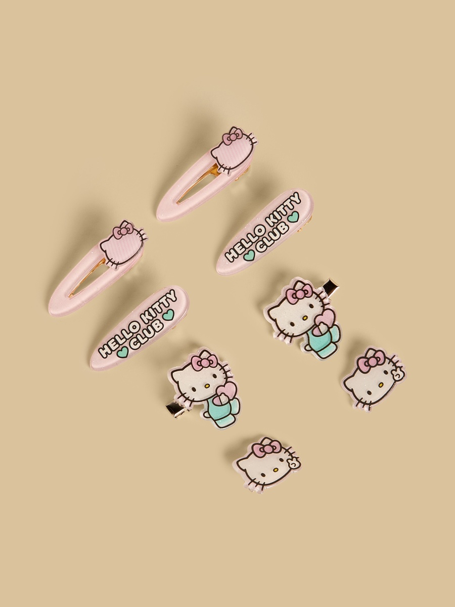 Pack of 8 - Hello Kitty Print Hair Clip