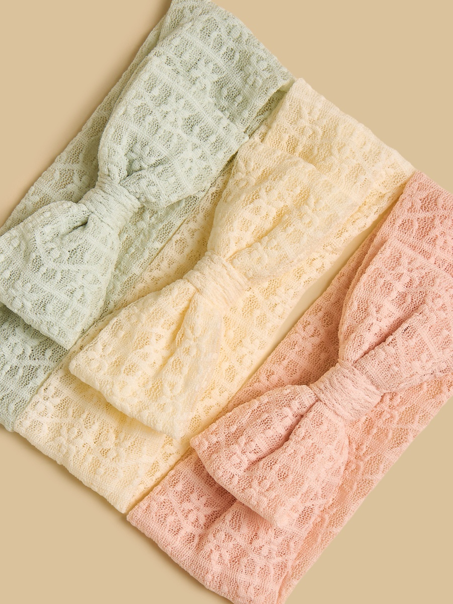 Pack of 3 - Bow Accent Headband
