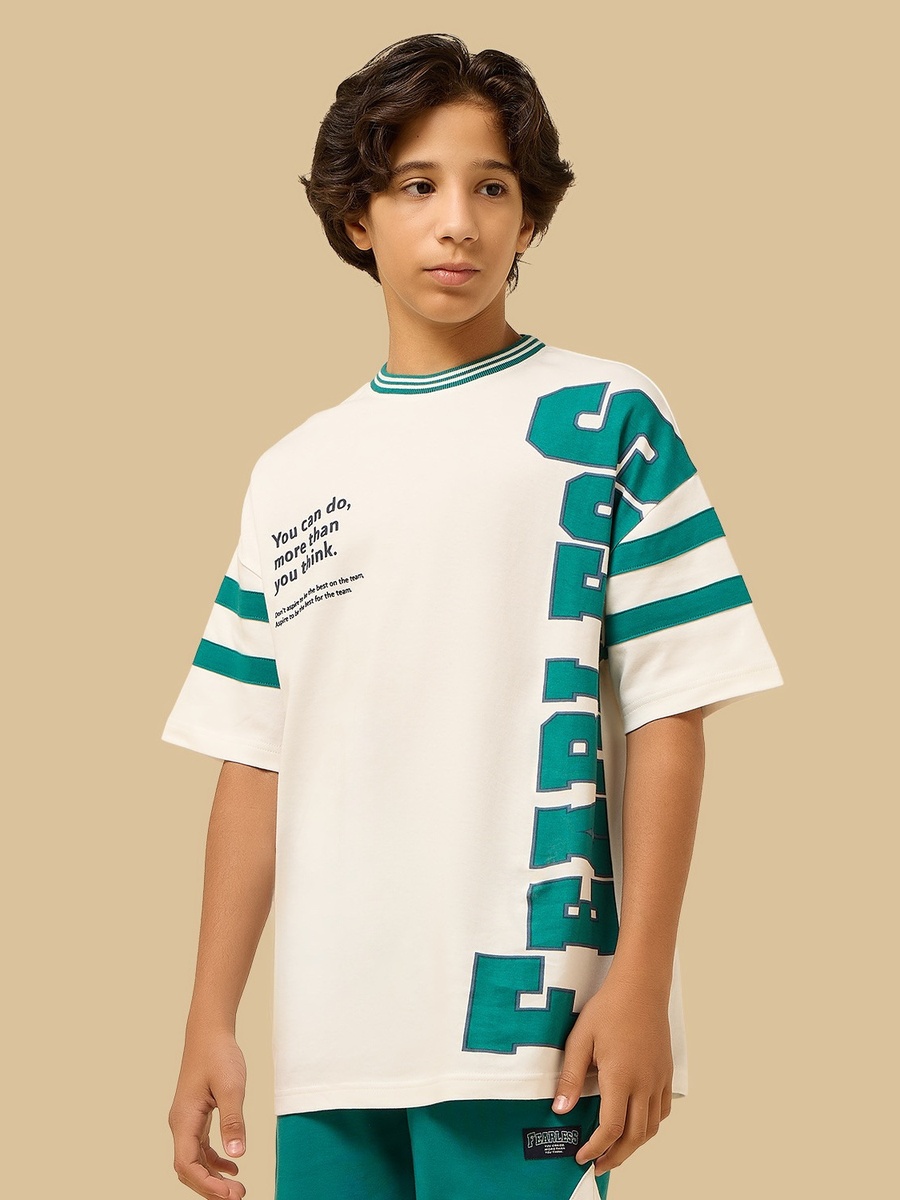 Printed Interlock T-Shirt and Shorts Set