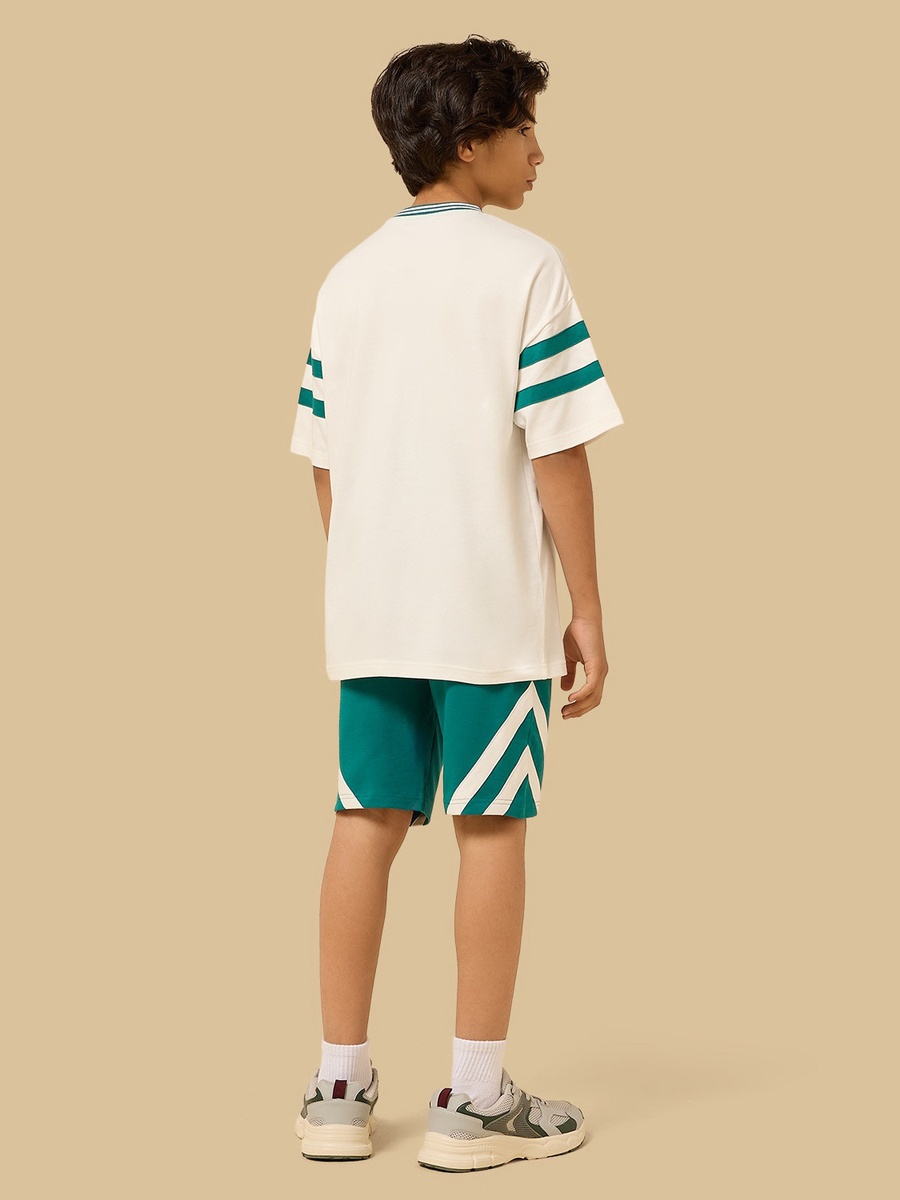Printed Interlock T-Shirt and Shorts Set