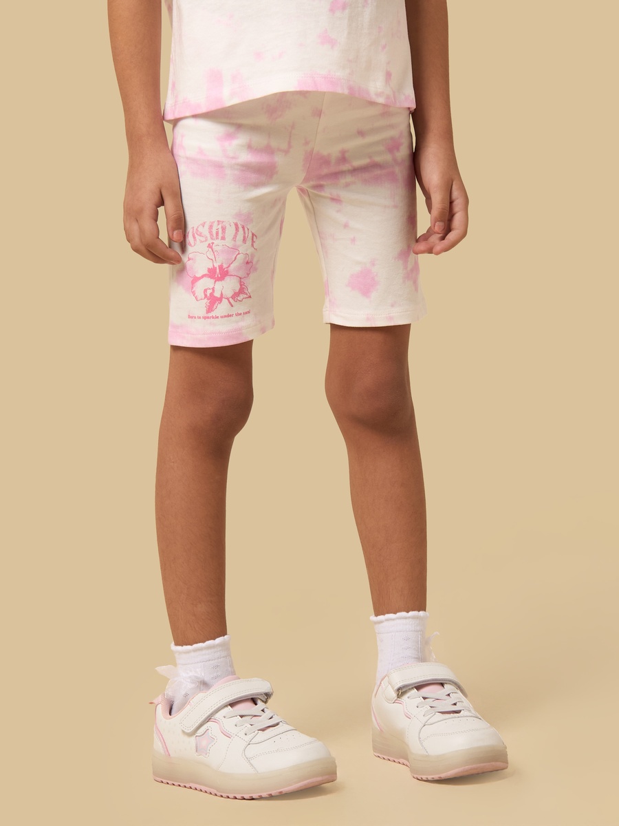 Tie-Dye Printed Shorts