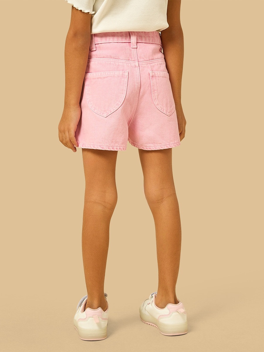 Cotton Denim Shorts
