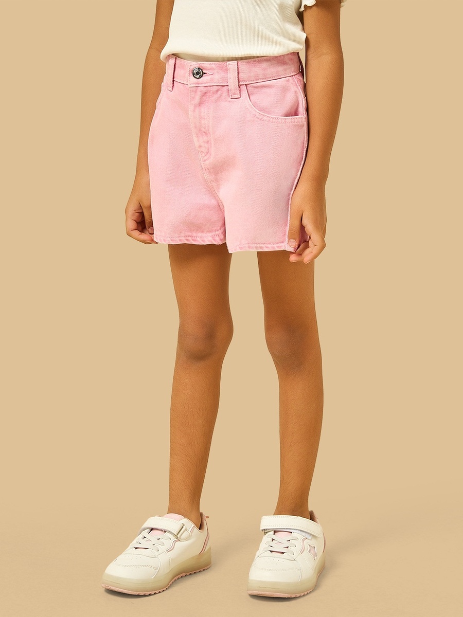 Cotton Denim Shorts