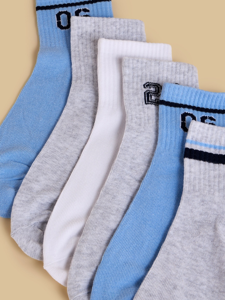 Pack of 6 - Assorted Ankle Length Socks