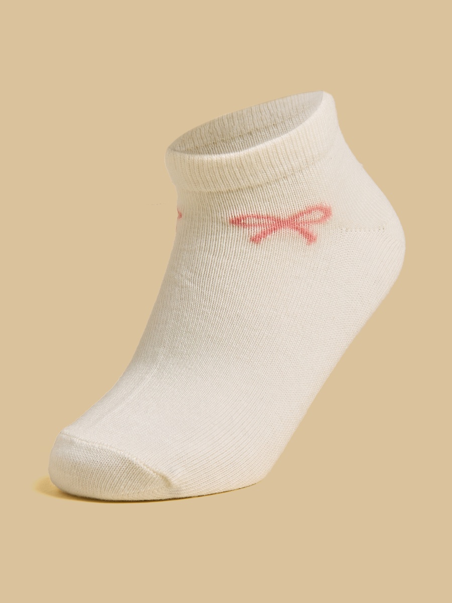 Pack of 3 - Bow Print Ankle Length Socks