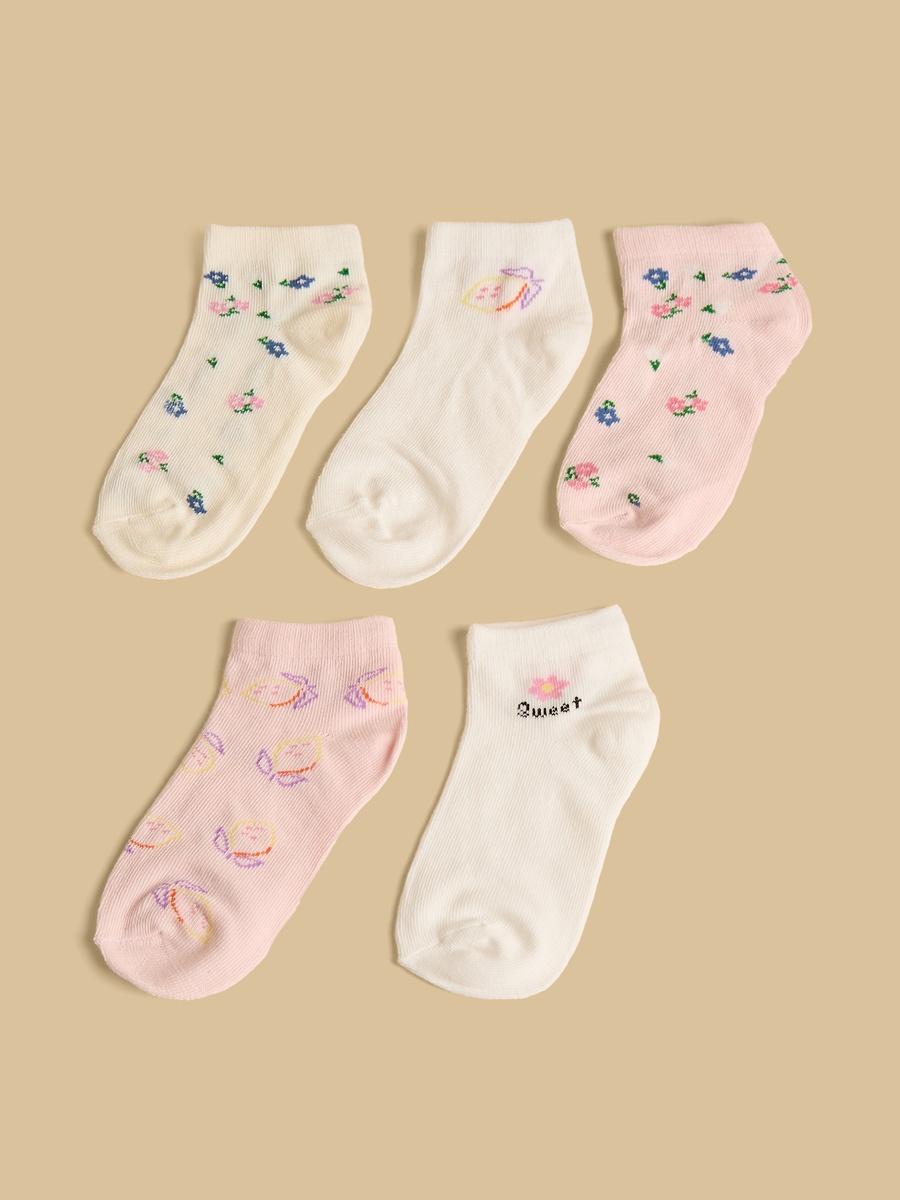 Pack of 5 - Assorted Ankle Length Socks
