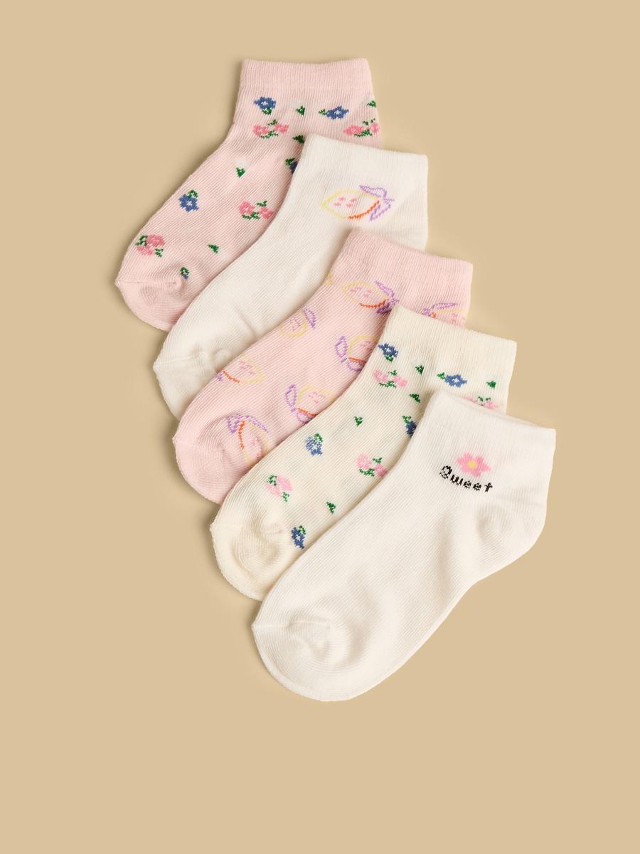 Pack of 5 - Assorted Ankle Length Socks