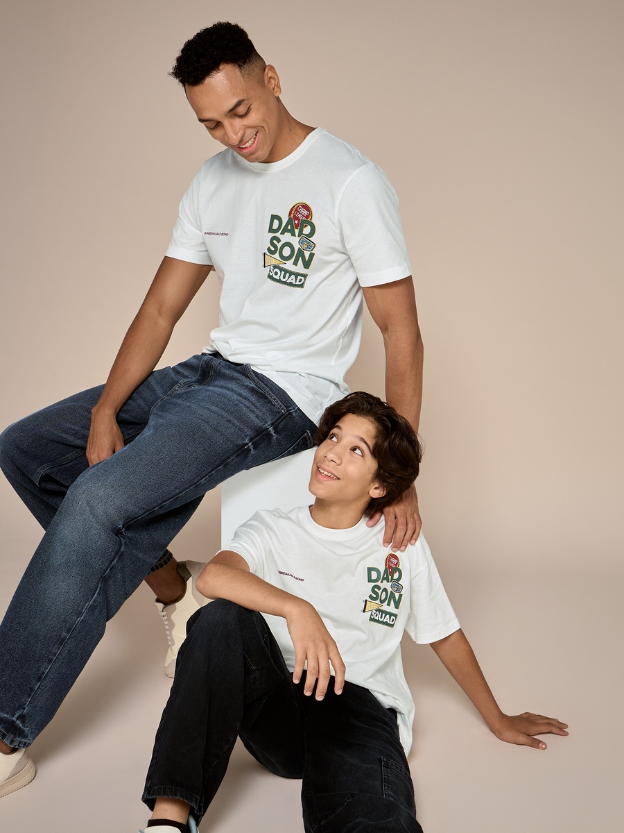 Slogan Print Relaxed Fit T-Shirt