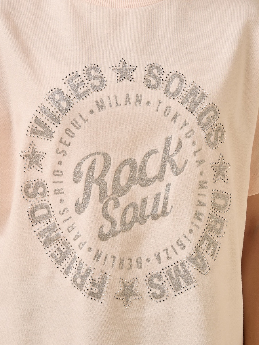 Embellished Cotton T-Shirt