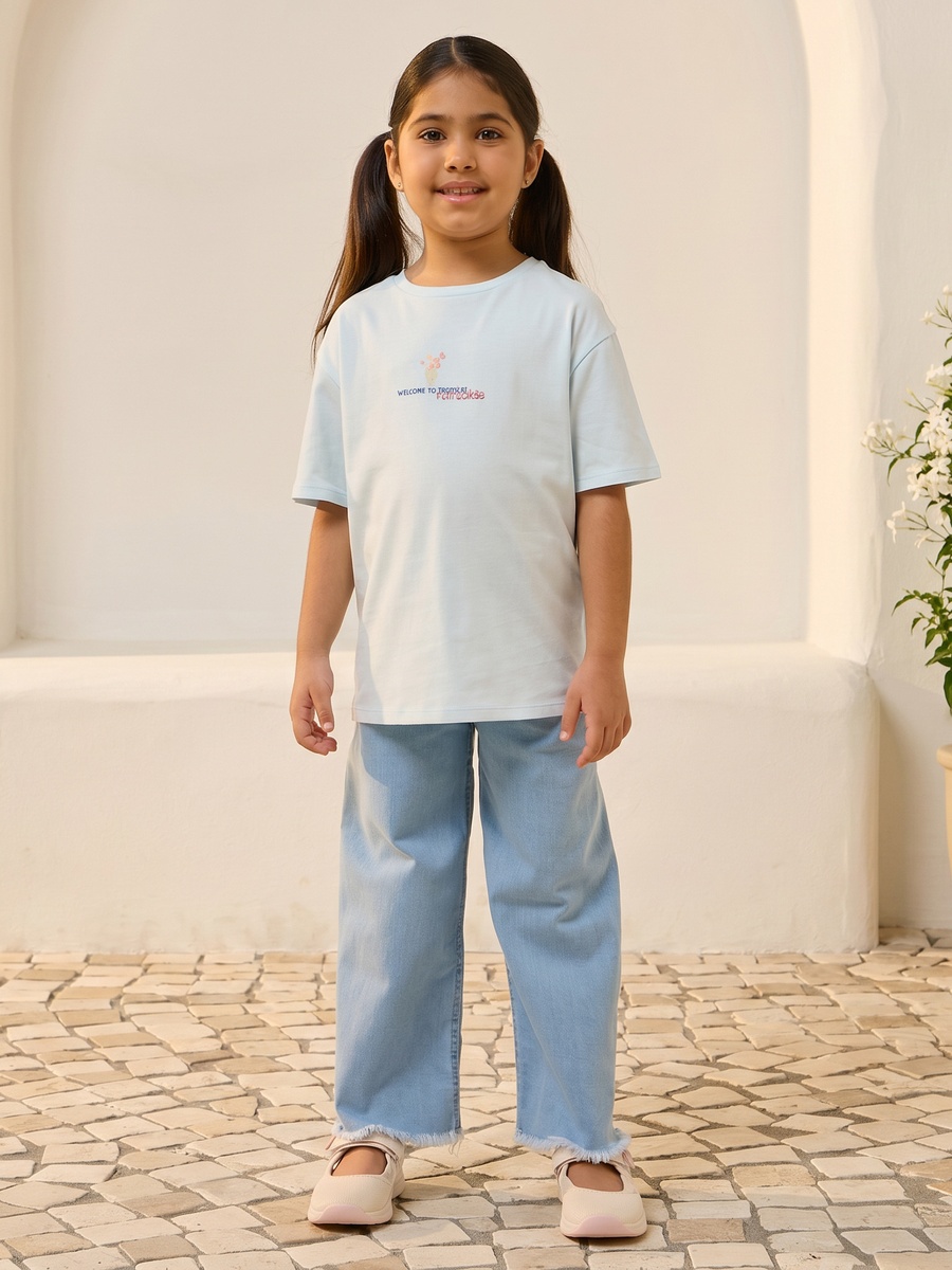 Tropical Paradise Print Oversized T-Shirt