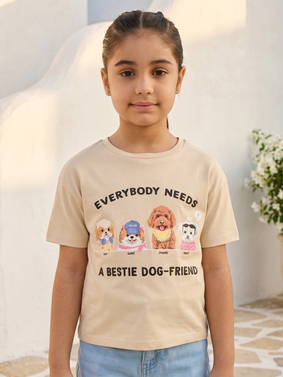 Dog Print Boxy T-Shirt
