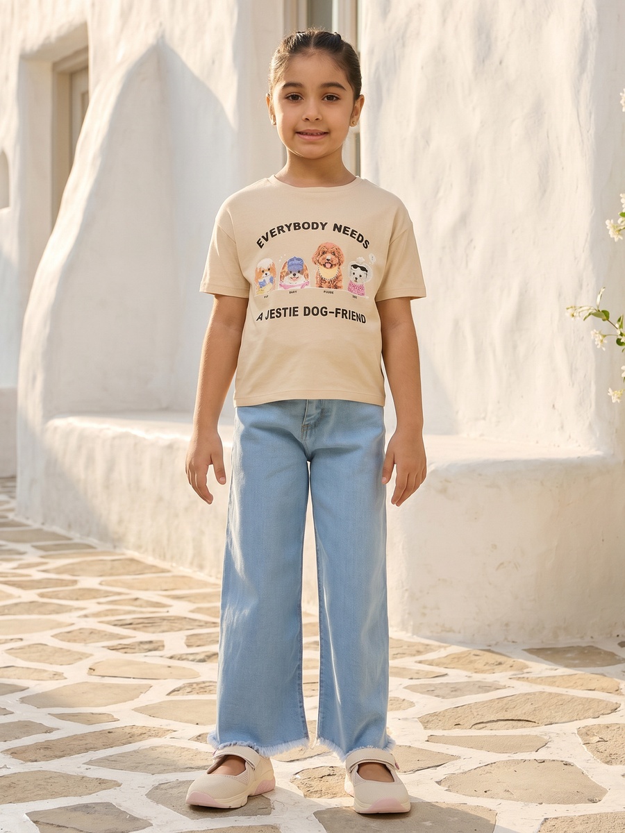Dog Print Boxy T-Shirt