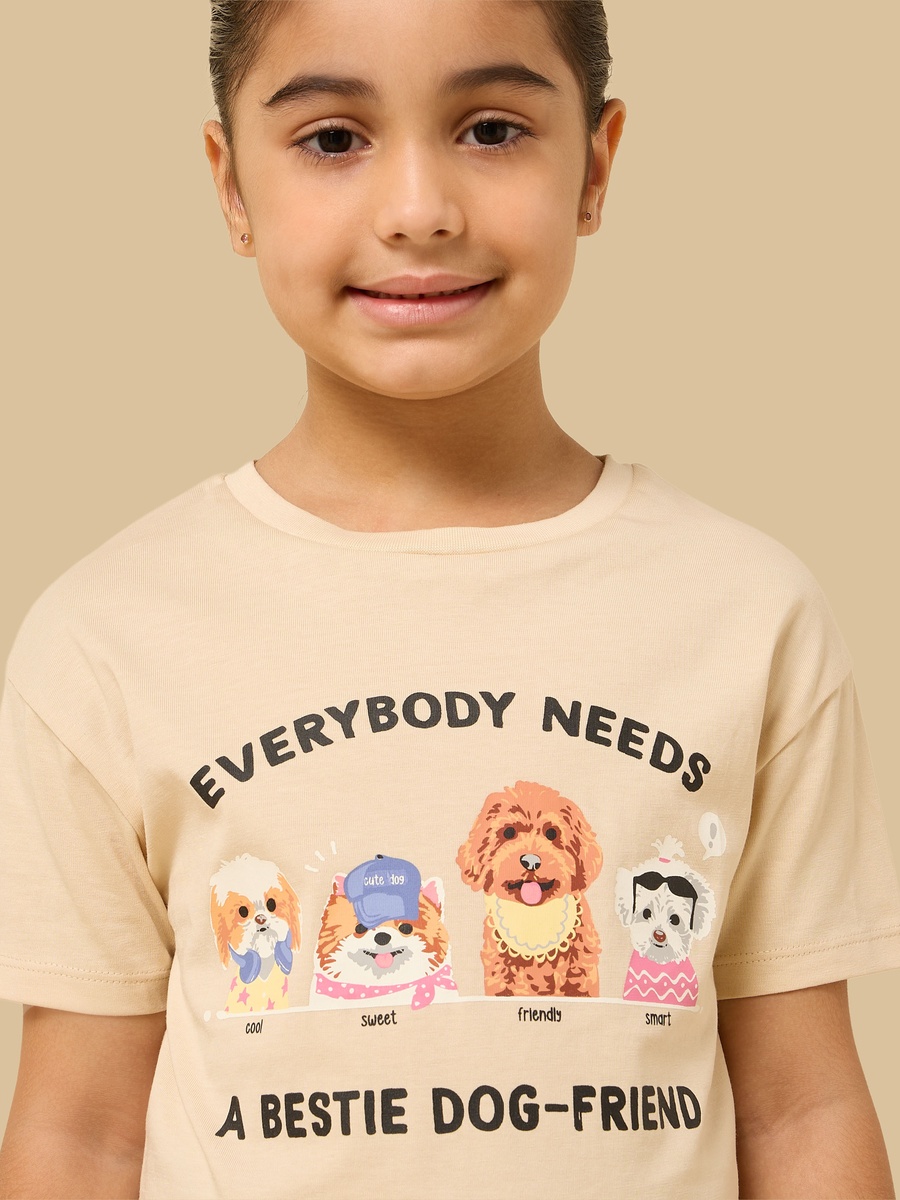 Dog Print Boxy T-Shirt