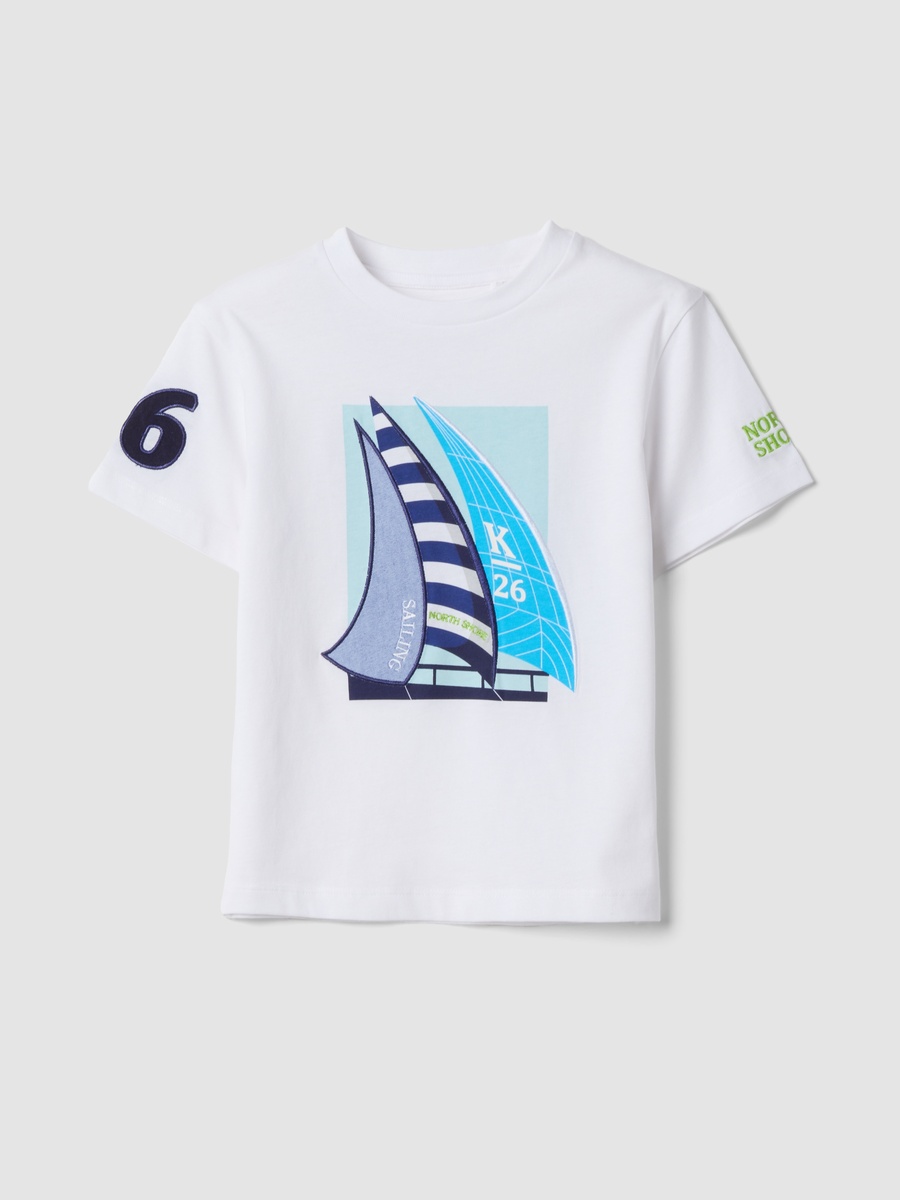 Boys Graphic Print Cotton T-Shirt