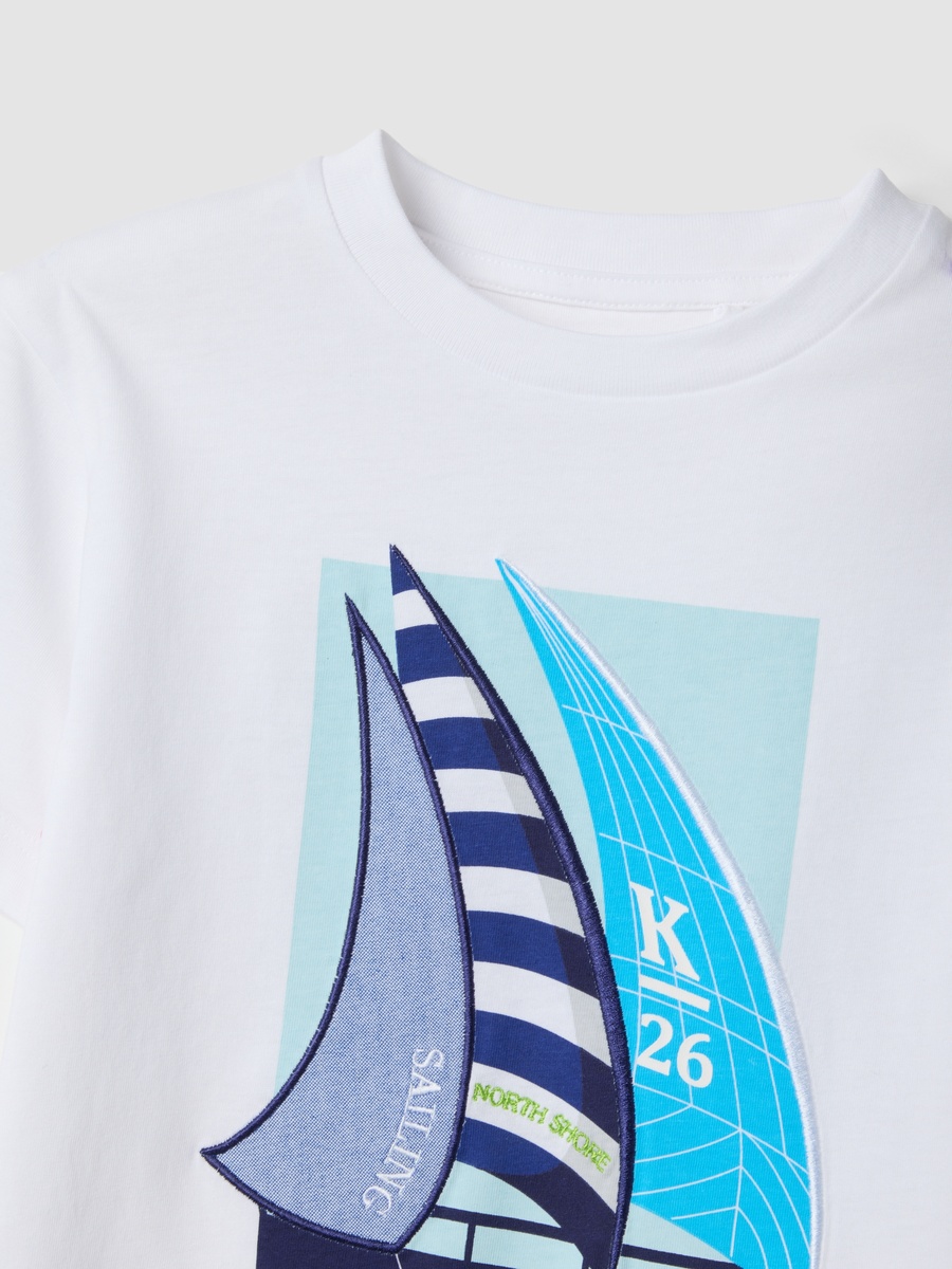 Boys Graphic Print Cotton T-Shirt