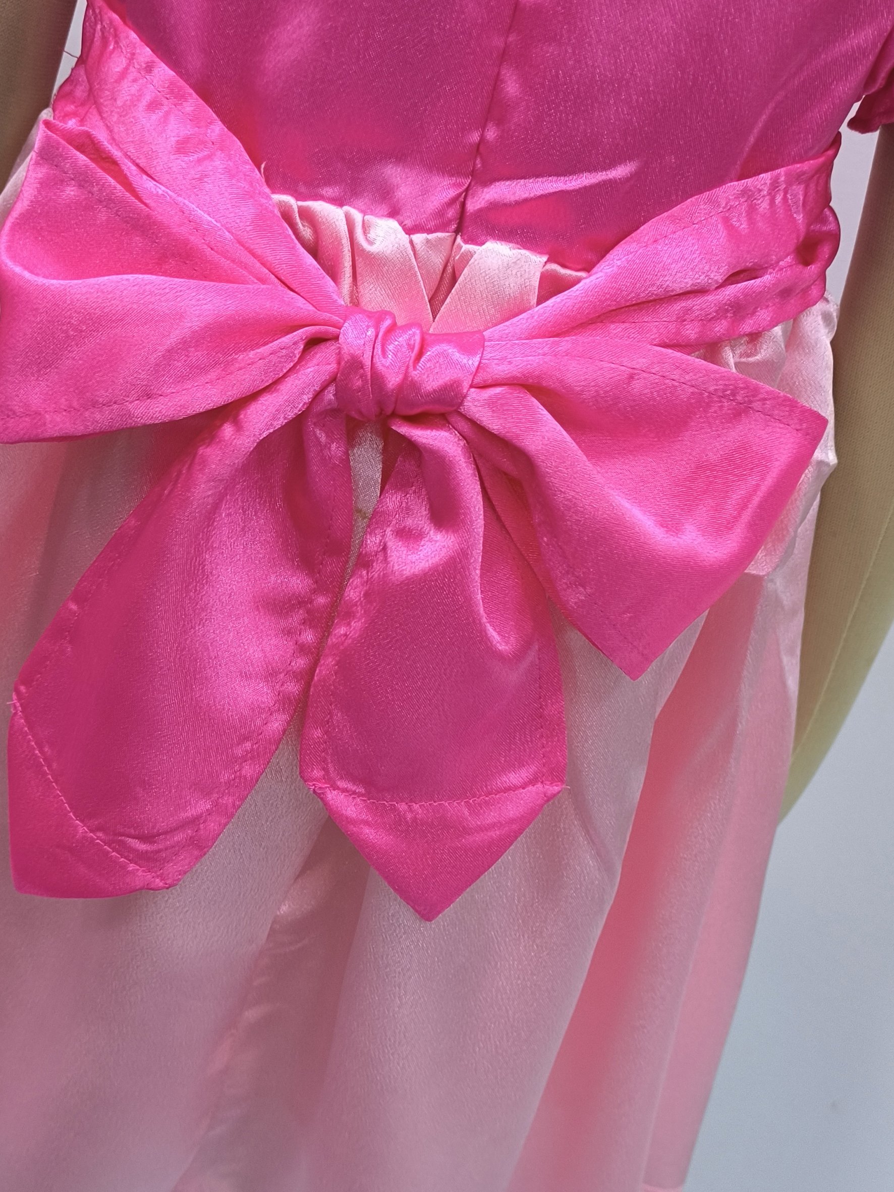 Girls Magenta A-Line Knee-Length Dress