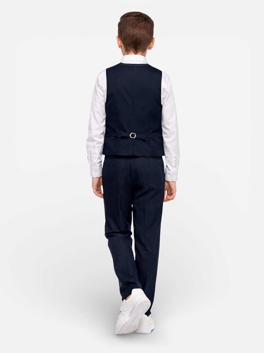 Boys 3-Piece Waistcoat, Shirt, Trousers and Bow Tie Set
