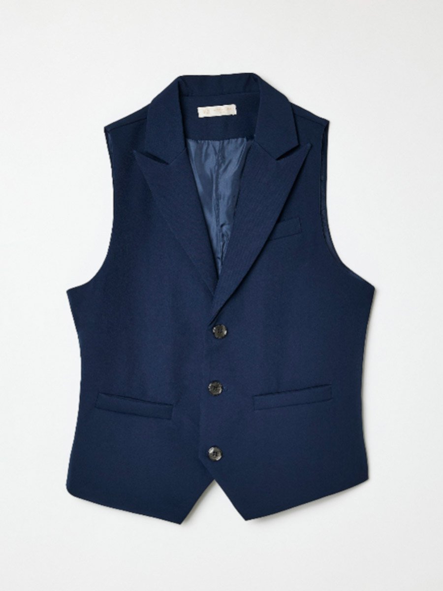 Boys 3-Piece Waistcoat, Shirt, Trousers and Bow Tie Set