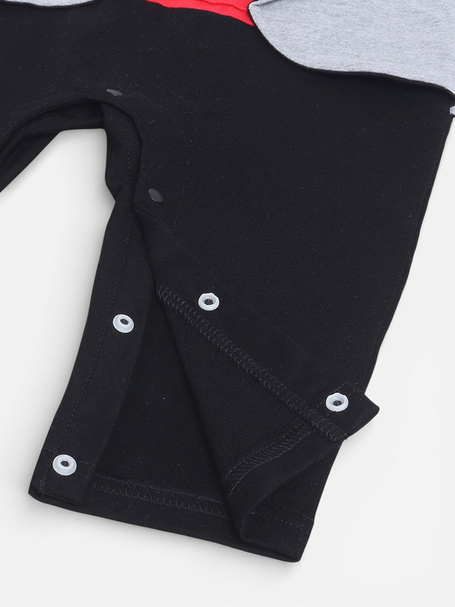 Baby Boys 3-Piece Tuxedo, Shirt and Bow Tie Mock Romper Set