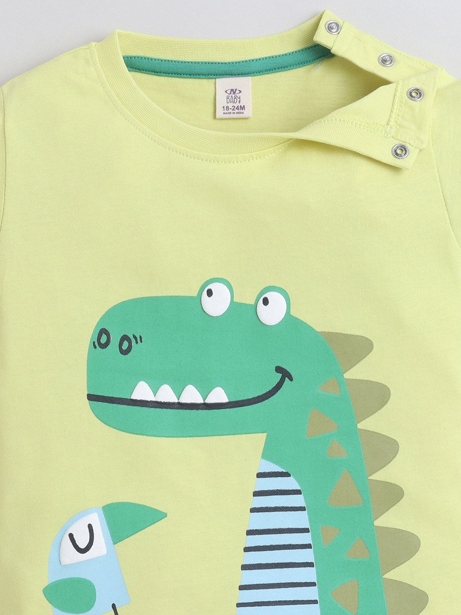 Baby Boys Dino Graphic T-Shirt and Shorts Set